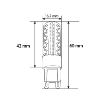 3 W G9 LED Leuchte Leuchtmittel Kaltweiß  (Dimmbar)