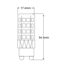 5 x 5w G9 LED Leuchte Leuchtmittel Lampe aus Keramik 450 Lumen Warmweiß