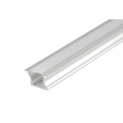 2 Meter Aluprofile Alu Schiene Profil LED Kanal  für LED Strip mit Milchglas Abdeckung Profil C L