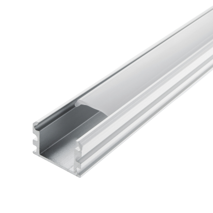 2 Meter Aluprofile Alu Schiene Profil für LED Strip LED Kanal Profil C mit Milchglas Abdeckung