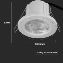 5W LED Einbauleuchte Einbauspot mit SAMSUNG-CHIP 6400K -Weiß DIMMBAR IP65