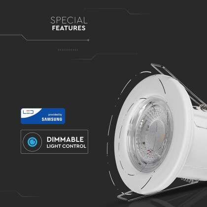 5W LED Einbauleuchte Einbauspot mit SAMSUNG-CHIP 3000K -Weiß DIMMBAR IP65