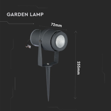 12W LED Gartenlampe Außenleuchte Gartenbeleuchtung Aussenspot Gartenleuchte Pflanzenstrahler IP65 wasserdicht Neutralweiß 4000K
