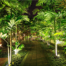 12W LED Gartenlampe Außenleuchte Gartenbeleuchtung Aussenspot Gartenleuchte Pflanzenstrahler IP65 wasserdicht Warmweiß-3000K