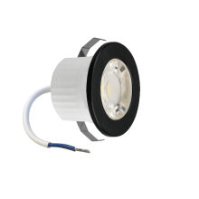 3 W LED mini Einbauleuchte Einbaustrahler Spot Schwarz...