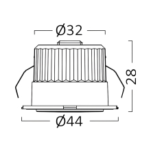 3W LED mini Einbauleuchte Einbaustrahler Spot Schwarz Silber oder Weiß