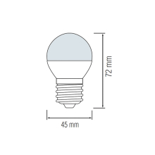 4 W E27 Mini E27 LED Leuchtmittel Birne Kugel G45 Milchglas Standard Edison Gewinde