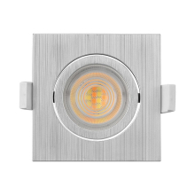 7W LED Einbauspot Einbauleuchte Einbaustrahler | 670 Lm | schwenkbar | mit Einstellbaren Farben Quadrat