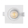 7W LED Spot Einbauleuchte Einbaustrahler Einbauspot | weiße Rahmen  670 Lm | schwenkbar | mit Einstellbaren Farben Quadrat