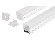 2m Alu Profile Alu Schiene Profil mit Milchglas Abdeckung Kanal System für LED-Streifen Profil H mit Milchglas Abdeckung