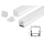 2m Alu Profile Alu Schiene Profil mit Milchglas Abdeckung Kanal System für LED-Streifen Profil H mit Milchglas Abdeckung