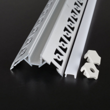 1m Aluprofil Alu Schiene unterputz-Profil für LED Strip  mit Milchglas Abdeckung Profil R