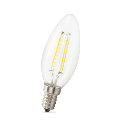 6W E14 Filament LED Leuchtmittel Glas Candle| P45 | 800 Lumen