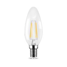 6 W E14 Filament LED Leuchtmittel Glas Candle| P45 | 800 Lumen