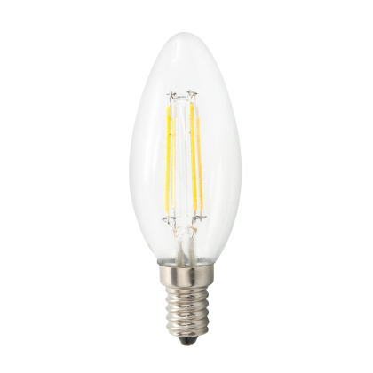 6W E14 Filament LED Leuchtmittel Glas Candle| P45 | 800 Lumen | 6400K Kaltweiß