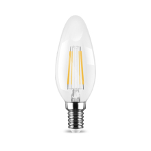 6W E14 Filament LED Leuchtmittel Glas Candle| P45 | 800 Lumen | 6400K Kaltweiß