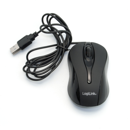 Mini USB PC Notebook Maus USB Mini Maus mit LED Optische Mini Maus Schwarz