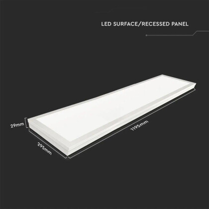 120x30 cm LED Deckenleuchte Aufputzpanel Aufbaupanel Aufputz Panel 40w Warmweiß