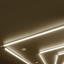 31cm Unterbauleuchte LED 230V 4W Lichtleiste Küche Lampe Beleuchtung Schrank Leuchte Kaltweiß