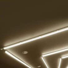55 cm 7w Unterbauleuchte LED 230V Lichtleiste Küche Lampe Beleuchtung Schrank Leuchte Warmweiß