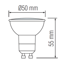 4,7 W GU10 RGBW LED Smart Home Leuchtmittel Strahler Leuchte Spot (Tuya Wi-Fi)