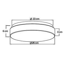 24 W LED RGBW Smart Deckenleuchte Wandlampe Dimmbar Farbwechsler App Smartphone Handy Steuerung (Tuya Wi-Fi)