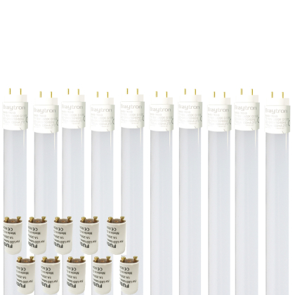 10x T8 LED Glas Röhre Tube Leuchtstoffröhre inkl. LED Starter 120cm Neutralweiß