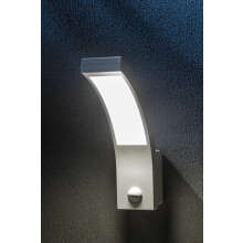 LED Außenleuchte Außenlampe Fassadenleuchte 10W mit Bewegungsmelder IP54 Schwarz