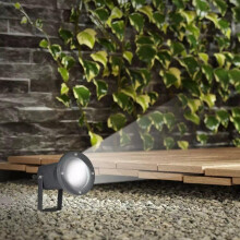 LED Gartenstrahler mit Erdspieß Außenleuchte Gartenleuchte RGB-W GU10 LED WiFi 1P65