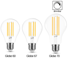 Dimmbare 8W 10W 15W E27 Filament LED Leuchtmittel Birnen A60 A67 A70