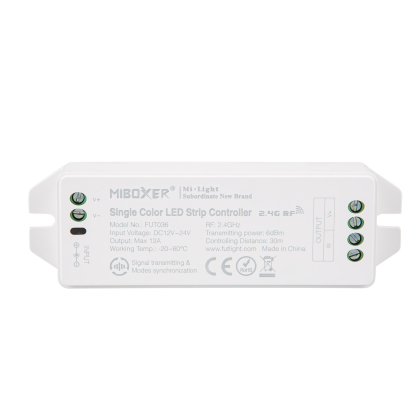 4 Zone LED Controller Regler Steuergerät Receiver für LED Einfarbige Streifen 2.4G Funk 12V 24V FUT036