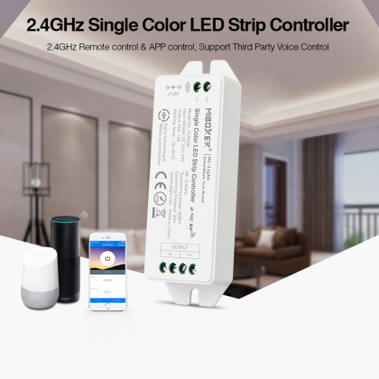 4 Zone LED Controller Regler Steuergerät Receiver für LED Einfarbige Streifen 2.4G Funk 12V 24V FUT036