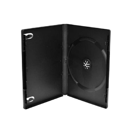 10x 1 Fach DVD | CD-Box | DVD Hülle | DVD Leerhülle schwarz 14mm 10 stück