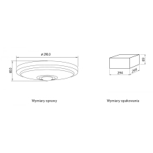 12 W LED Deckenlampe mit Bewegungsmelder Rund | 900 Lumen | Ø 29 cm | Neutralweiß (4000 K)