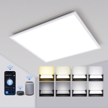 60x60 LED CCT Smart Wi-Fi Panel Aufputz Panel Aufbau Deckenleuchte Dimmbar inkl. Rahmen Smartphone (APP) Steuerung