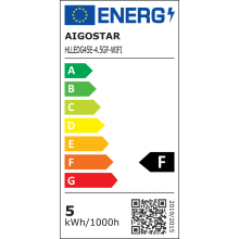 E27 LED CCT Smart Wi-Fi Filament Retro Vintage Nostalgie Leuchtmittel dimmbar Bernstein G45 Ø 45mm 4.5 Watt