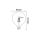E27 LED CCT Smart Wi-Fi Filament Retro Vintage Nostalgie Leuchtmittel dimmbar 2700-6500K G80 Ø 80mm 6 Watt