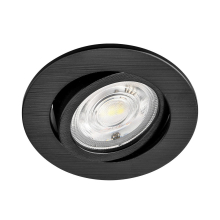 5w LED Einbauspot Einbaustrahler Einbauleuchte 400 Lumen runder Rahmen IP40 schwenkbar Ø 9,0 cm