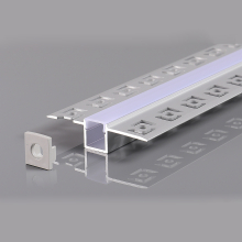 2 M Alu Profile Alu Schiene Profil mit Milchglas Abdeckung Rigips Trockenbau profil für LED-Streifen Profil T