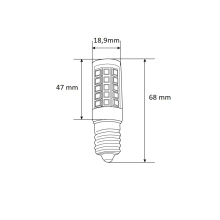 6 W E14 Mini LED Leuchtmittel Leuchte Birne aus Keramik in Warmweiß 2700 K
