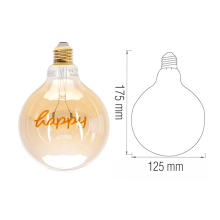 4W LED Filament Leuchtmittel Edison E27 Deko Retro Nostalgie Glühbirne HAPPY 1800K warmweiß