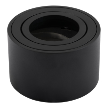 Deckenspot Deckenleuchte SPOTLIGHT Aufbaurahmen schwenkbar in Schwarz Ø 80mm Höhe 50mm mit LED Modul 7 Watt dimmbar 500 Lumen Warmweiß (3000K)