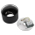 Deckenspot Deckenleuchte SPOTLIGHT Aufbaurahmen schwenkbar in Schwarz Ø 80mm Höhe 50mm mit LED Modul 7 Watt dimmbar 500 Lumen Warmweiß (3000K)
