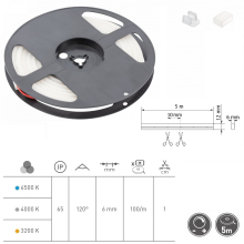 5 Meter LED flexibles Neon Stip COB-Light dimmbar | 1000 Lumen | 30 Watt