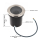 5 Watt runde LED Einabu Boden-Spot Bodenleuchte Bodenstrahler Wegleuchte | schwenkbar aus Edelstahl | Ø130 x 129mm (B. x H.) | 410 Lumen | Warmweiß (2700 K)