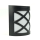 LED Solar Wandleuchte Fassadenleuchte für den Außenbereich  in schwarz | 100 x 55 x 110mm (B. x L. x H.) | 1,5 Lumen | Kaltweiß (6000 K)
