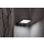 LED Solar Wandleuchte Fassadenleuchte für den Außenbereich mit Bewegungs-Sensor in schwarz | 108 x 190 x 30mm (B. x L. x H.) | 300 Lumen | Kaltweiß (6000 K)
