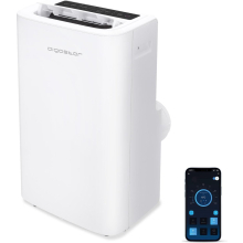 Smarte Mobile Klimaanlage | mit WLAN und App steuerung | 12000 BTU | 3-in-1 | Weiß