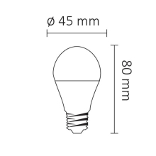 LED Leuchtmittel E14 Kugel G45 5 Watt Milchglas 450 Lumen neutralweiß (4000K)