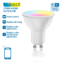 WLAN + Bluetooth 6,5 W GU10 RGB-CCT LED Smart Home...